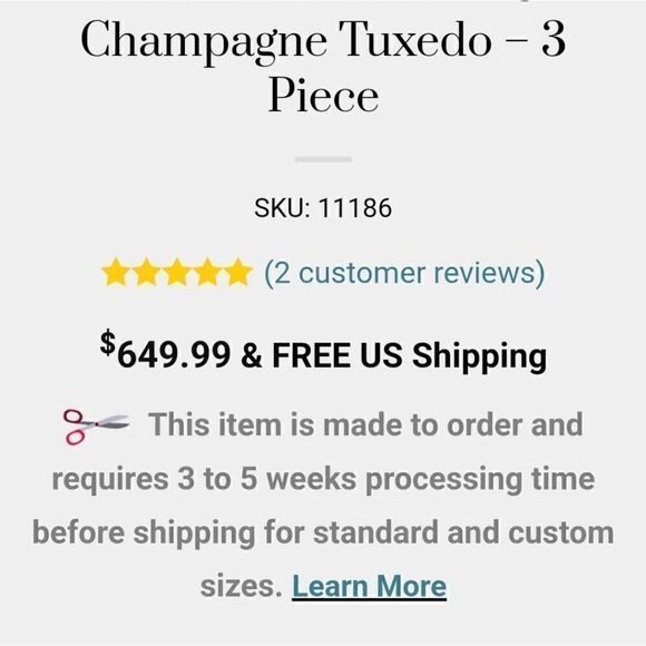 Gentlemens guru  abstract print gold and champagne tuxedo jacket and vest - Picture 4 of 16